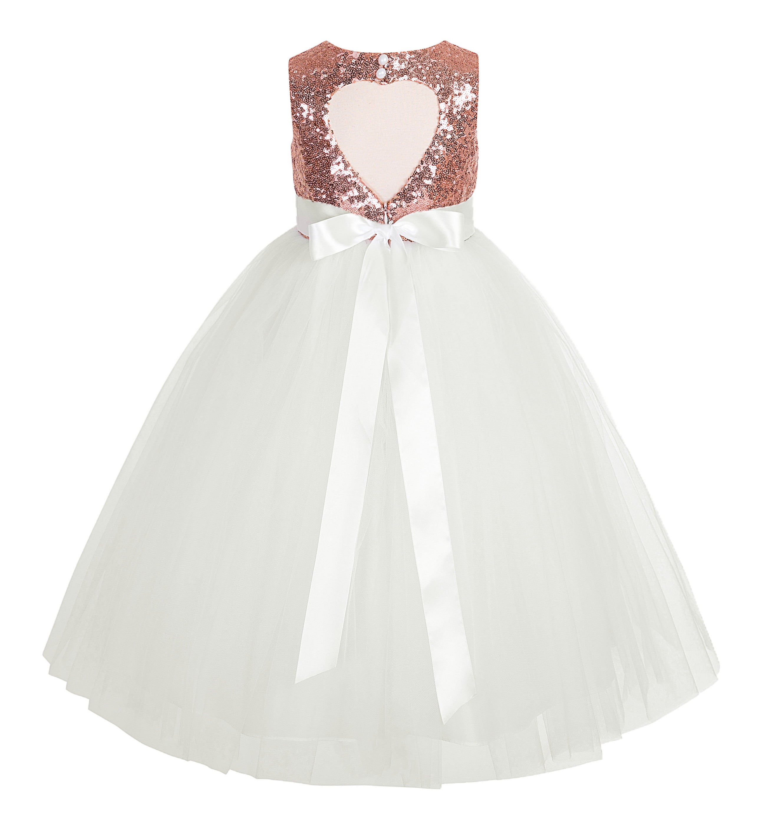 Children's Sequined Princess Dress Girls' Train Dress Flower Girl Wedding Dress