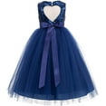 thumbnail image 1 of Ekidsbridal Heart Cutout Sequin Flower Girl Dresses for Toddlers Pretty Princess Pageant Gown 172seq 6, 1 of 4