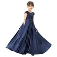 thumbnail image 1 of Ekidsbridal Illusion Lace Cap Sleeves Flower Girl Dress Wedding Reception Junior Bridesmaid Communion Baptism L246 10, 1 of 6