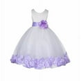thumbnail image 1 of Ekidsbridal Ivory Floral Lace Bodice Rose Petal Tulle Junior Flower Girl Dress Beauty Pageant Communion Baptism Ball Gown 165S 8, 1 of 2