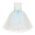 thumbnail image 1 of Ekidsbridal Ivory Floral Lace Flower Girl Dress Formal Photoshoot Graduation Ceremonial Gown for Toddlers LG7noFT 3, 1 of 2