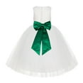 thumbnail image 1 of Ekidsbridal Ivory Floral Lace Flower Girl Dress Formal Photoshoot Graduation Ceremonial Gown for Toddlers LG7noFT 5, 1 of 3