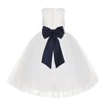 thumbnail image 1 of Ekidsbridal Ivory Floral Lace Junior Flower Girl Dress Christening Baptism Gown for Church Toddlers Formal Evening LG7noFT 8, 1 of 3