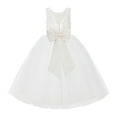 thumbnail image 1 of Ekidsbridal Ivory Lace Back Tutu Tulle Flower Girl Dresses Formal Photoshoot Gown 212noFT 6, 1 of 3