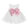 thumbnail image 1 of Ekidsbridal Ivory Lace Heart Cutout Flower Girl Dress Mini Bride Wedding Gown Father Daughter Dance Ballroom Gown BB1 L, 1 of 3