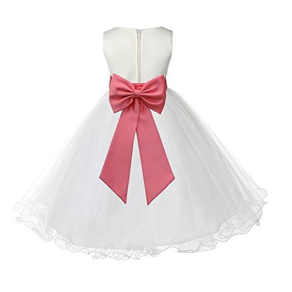 Ekidsbridal Ivory Tulle Rattail Edge Flower Girl Dresses Pretty Princess Ballroom Father Daughter Dance Gown Christening 829T 10