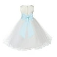 thumbnail image 1 of Ekidsbridal Ivory Tulle Rattail Edge Flower Girl Dresses Pretty Princess Ballroom Father Daughter Dance Gown Christening 829T S, 1 of 3