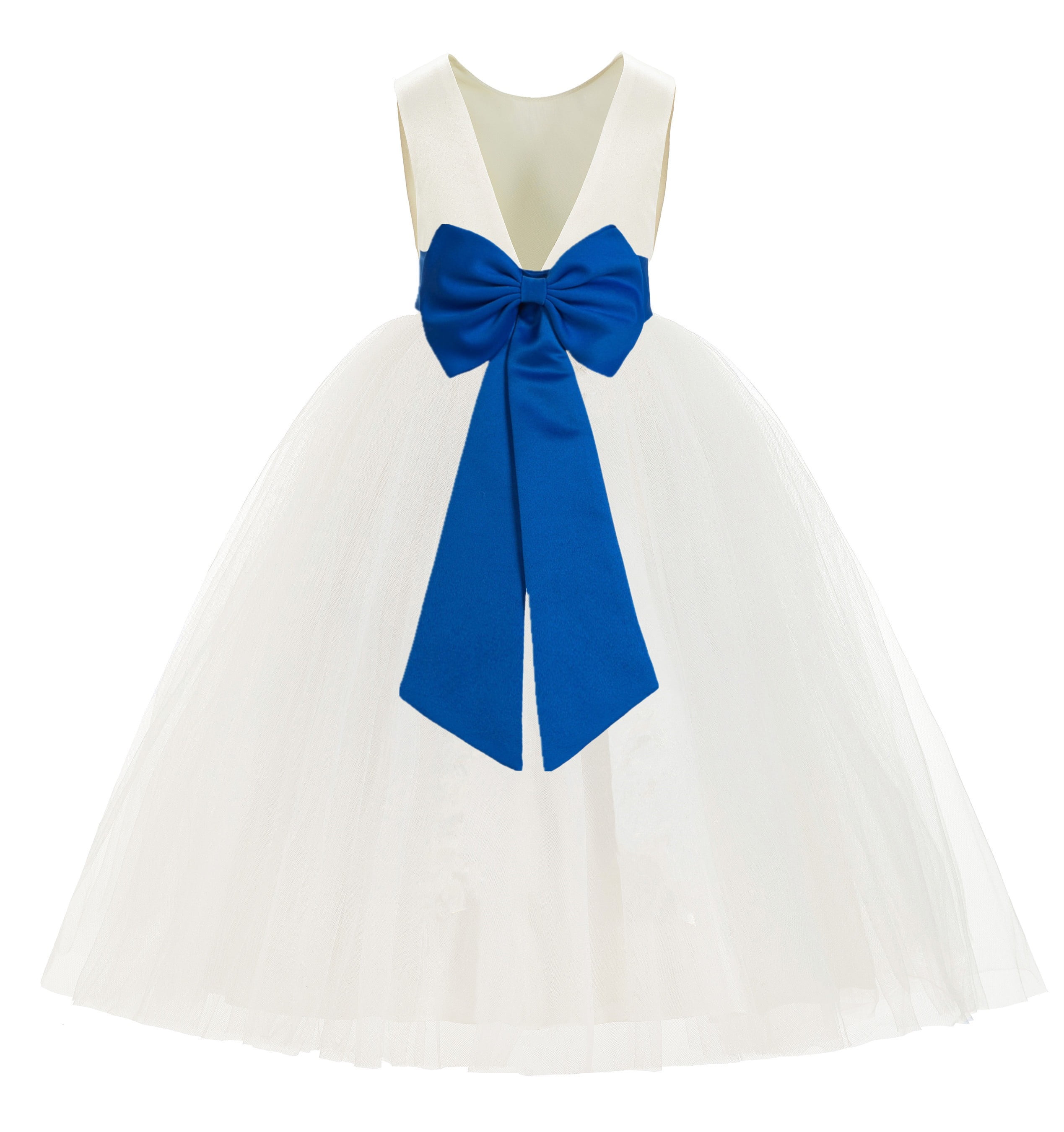 Embroidered silk girl's dress, wedding flower girl evening gown, baby dress
