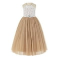 thumbnail image 1 of Ekidsbridal Lace Back Halter Thin Ribbon Flower Girl Dress Christening Formal Party Ceremonial Gown 213R5 2, 1 of 2