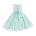 thumbnail image 1 of Ekidsbridal Lace Organza Flower Girl Dress Junior Bridesmaid Gown for Wedding Toddlers Communion Baptism 186F 6, 1 of 2