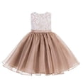 thumbnail image 1 of Ekidsbridal Lace Organza Flower Girl Dress Princess Gown for Toddlers Birthday Party Pageant Ballroom Dance 186 6, 1 of 3