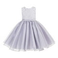 thumbnail image 1 of Ekidsbridal Lace Organza Flower Girl Dress Princess Gown for Toddlers Birthday Party Pageant Ballroom Dance 186 6, 1 of 3