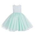 thumbnail image 1 of Ekidsbridal Lace Organza Flower Girl Dress Princess Gown for Toddlers Birthday Party Pageant Ballroom Dance 186 M, 1 of 3
