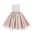 thumbnail image 1 of Ekidsbridal Lace Organza Formal Flower Girl Dress Princess Pageant Gown Communion Baptism Ballroom Birthday 186 6, 1 of 3