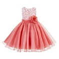 thumbnail image 1 of Ekidsbridal Lace Organza Junior Flower Girl Dress Pageant Easter Summer Birthday Formal Evening Mini Bridal Gown 186F 4, 1 of 3