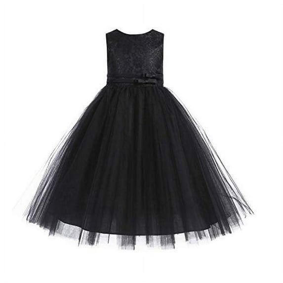 Ekidsbridal Lace Tulle Tutu Flower Girl Dress Junior Bridesmaid Pageant Ballroom Gown 188 12