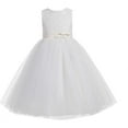 thumbnail image 1 of Ekidsbridal Lace Tulle Tutu Flower Girl Dress Pretty Princess Gown Communion Baptism for Toddlers 188 6, 1 of 3