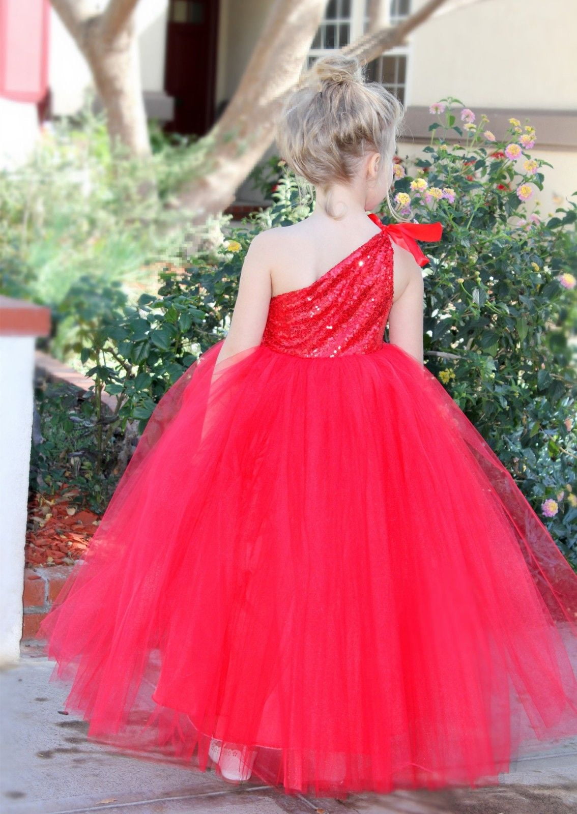 Ekidsbridal One-Shoulder Sequin Tutu Flower Girl Dress for Wedding Father  Daughter Dance Ceremony Gown 182 10 - Walmart.com