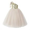 thumbnail image 1 of Ekidsbridal One-Shoulder Sequins Tutu Junior Flower Girl Dress Pageant Gown 182 10, 1 of 3