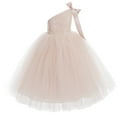 thumbnail image 1 of Ekidsbridal One-Shoulder Sequin Tutu Flower Girl Dresses Wedding Pageant Gown Communion Baptism 182 5, 1 of 7