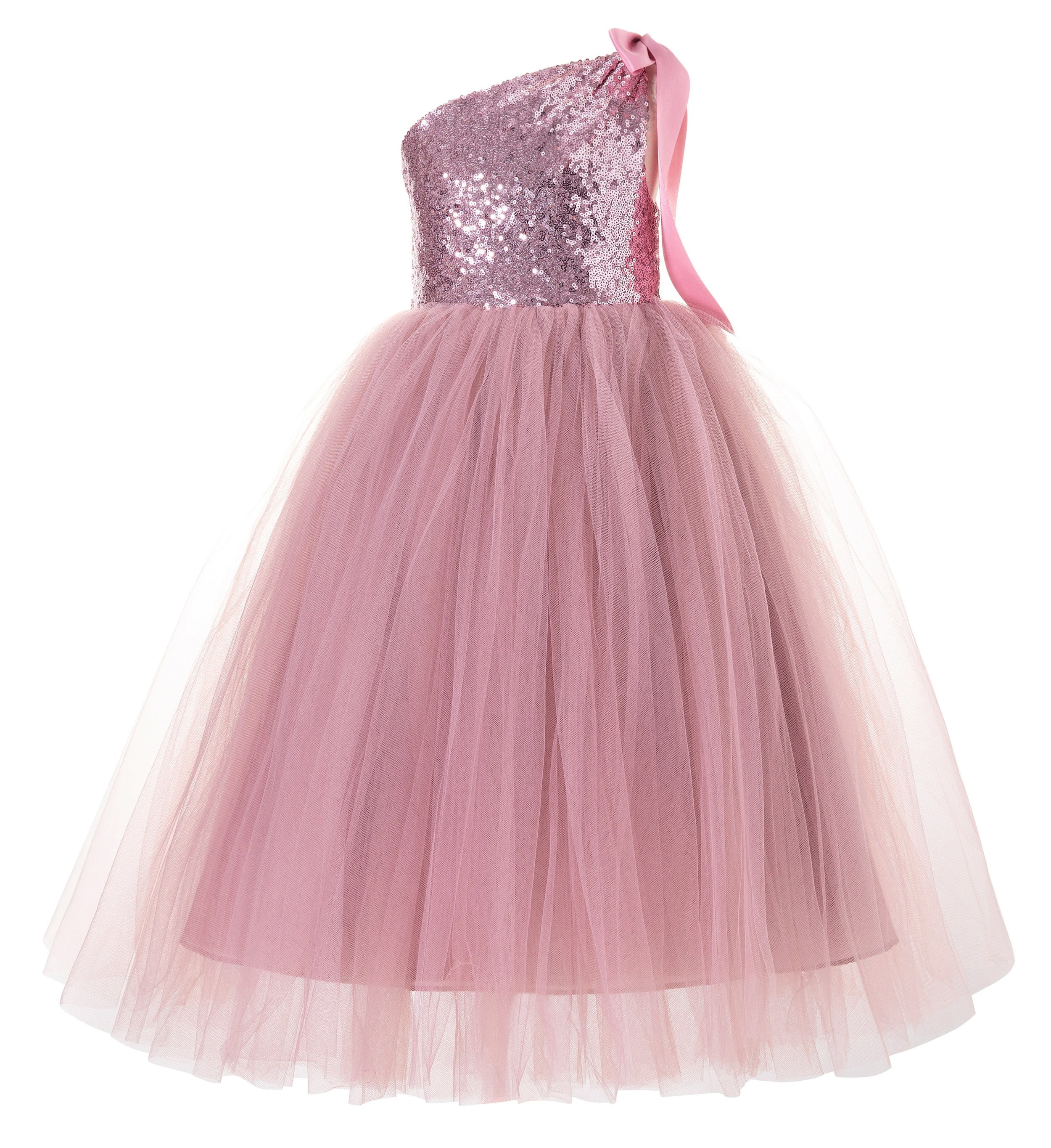 Ekidsbridal One-shoulder Sequin Tutu Flower Girl Dresses For Junior 