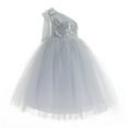 thumbnail image 1 of Ekidsbridal One-Shoulder Sequin Tutu Flower Girl Dresses for Junior Prom Dancing Fashion Wedding Reception Toddler 182 M, 1 of 2