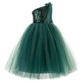 thumbnail image 1 of Ekidsbridal One-Shoulder Sequin Tutu Flower Girl Dresses for Junior Prom Dancing Fashion Wedding Reception Toddler 182 M, 1 of 2