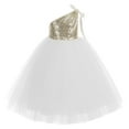 thumbnail image 1 of Ekidsbridal One-Shoulder Sequins Tutu Flower Girl Dress Junior Bridesmaid Evening Formal Party Gown 182 3, 1 of 2