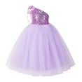 thumbnail image 1 of Ekidsbridal One-Shoulder Sequins Tutu Junior Flower Girl Dress Pageant Gown 182 8, 1 of 3