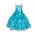 thumbnail image 1 of Ekidsbridal Rhinestone Organza Layers Flower Girl Dress Father Daughter Dance Recital 164S 14, 1 of 2