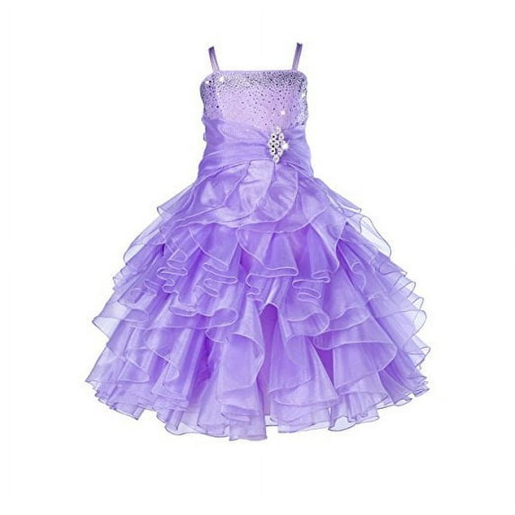 Ekidsbridal Rhinestone Organza Layers Flower Girl Dress Princess Dresses Special Occasion Dresses Pageant Dresses Ballroom Gown Toddler Girl Dresses Easter Summer Dresses Birthday Girl Dress 164S