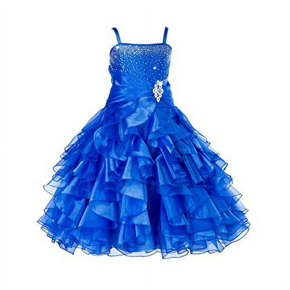 Ekidsbridal Rhinestone Organza Layers Flower Girl Dress Princess Dresses Special Occasion Dresses Pageant Dresses Ballroom Gown Toddler Girl Dresses Easter Summer Dresses Birthday Girl Dress 164S