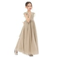 thumbnail image 1 of Ekidsbridal Ruffle Chiffon Flower Girl Dresses for Princess Pageants Graduation Ceremonial Gown 822 12, 1 of 6