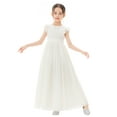 thumbnail image 1 of Ekidsbridal Ruffle Chiffon Flower Girl Dresses for Princess Pageants Graduation Ceremonial Gown 822 12, 1 of 6