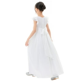 Ekidsbridal Sequins Off the Shoulder Flower Girl Dresses Communion Baptism Evening Formal Party Gown 322 6 Walmart