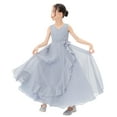 thumbnail image 1 of Ekidsbridal Ruffle Trim Chiffon Flower Girl Dress for Birthday Parties Formal Evening Dance Recital Gown 324 4, 1 of 6