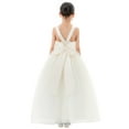 thumbnail image 1 of Ekidsbridal Satin Backless Tulle Communion Baptism Dresses for Flower Girls Toddlers Ceremonial Gowns 722 6, 1 of 6