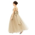thumbnail image 1 of Ekidsbridal Satin Backless Tulle Communion Baptism Dresses for Flower Girls Toddlers Ceremonial Gowns 722 6, 1 of 6