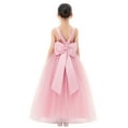 thumbnail image 1 of Ekidsbridal Satin Backless Tulle Communion Baptism Dresses for Flower Girls Toddlers Ceremonial Gowns 722 6, 1 of 6