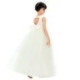 thumbnail image 1 of Ekidsbridal Satin Heart Cutout Tulle Flower Girl Dress for Wedding Junior Bridesmaid Pretty Princess Gown for Toddlers 247 2, 1 of 6