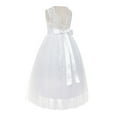 thumbnail image 1 of Ekidsbridal Scalloped V-Back Lace A-Line Formal Flower Girl Dress Wedding Mini Bridal Gown 207R M, 1 of 3