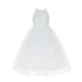thumbnail image 1 of Ekidsbridal Sequin Halter Flower Girl Dress Wedding Pageant Junior Bridesmaid Princess Gown 202 12, 1 of 3