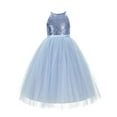 thumbnail image 1 of Ekidsbridal Sequin Halter Flower Girl Dresses Ballroom Gown Communion Baptism Formal Photoshoot 202 6, 1 of 3