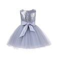 thumbnail image 1 of Ekidsbridal Sparkling Sequins Tulle Flower Girl Dresses Formal Photoshoot Father Daughter Dance Recital Gown 124 6, 1 of 2