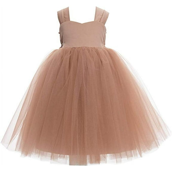 Ekidsbridal Sweetheart Neck Top Tutu Baby Flower Girl Dress Communion Baptism for Church Christening 201 4