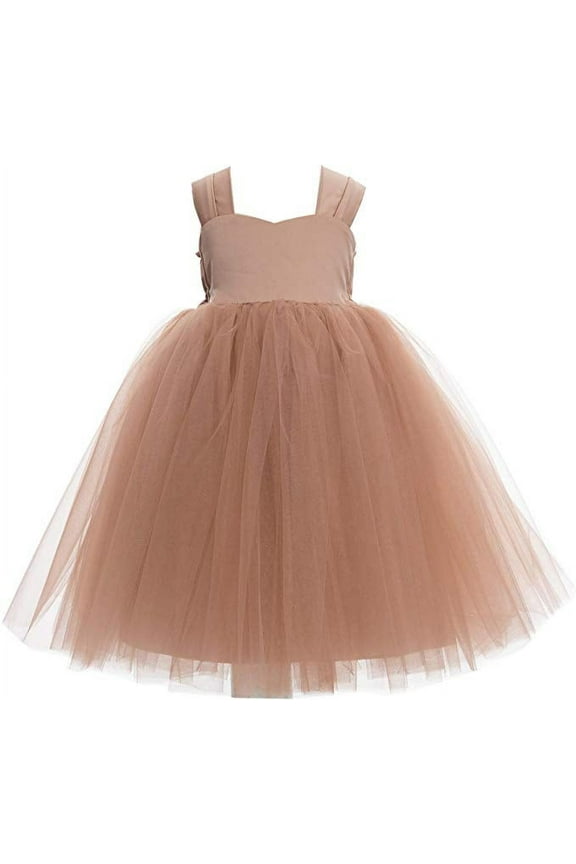 Sweetheart Neck Top Tutu Baby Flower Girl Dress Communion Baptism for Church Christening 201 4