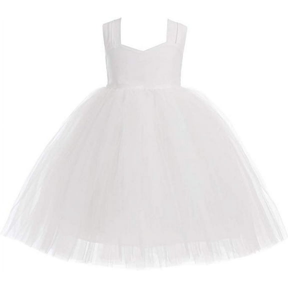 Ekidsbridal Sweetheart Neck Top Tutu Flower Girl Dress Wedding Tulle Pageant Gown for Toddlers 201 10