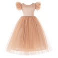 thumbnail image 1 of Ekidsbridal Vintage Corset Feather Flower Girl Dress Pageant Dresses for Girls OS1 2, 1 of 3