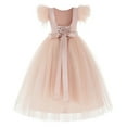 thumbnail image 1 of Ekidsbridal Vintage Corset Feather Flower Girl Dress Pageant Dresses for Girls OS1 8, 1 of 3