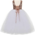 thumbnail image 1 of Ekidsbridal Vintage Corset Tutu Flower Girl Dress Junior Bridesmaid Wedding Pageant 205 8, 1 of 3